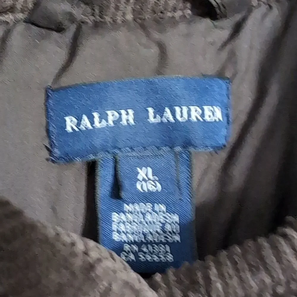Children Polo Ralph Lauren quilted Jacket Corduroy collar Brown xl(16) 11P‎